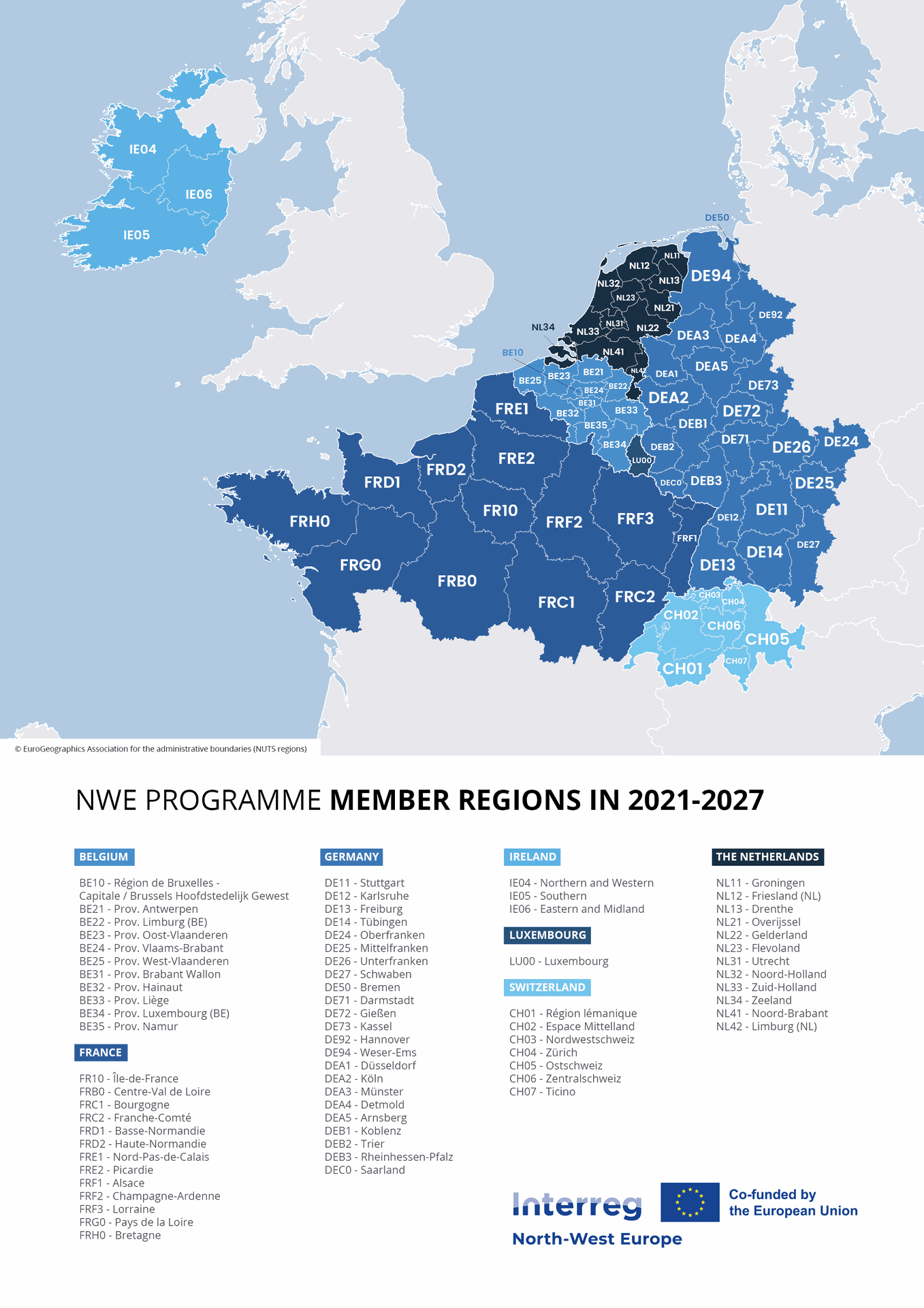 NWE Area map 2021-2027